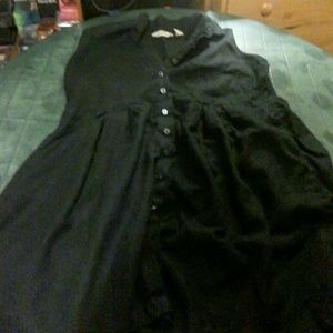 Eddie Bauer Black Shirt Dress XL